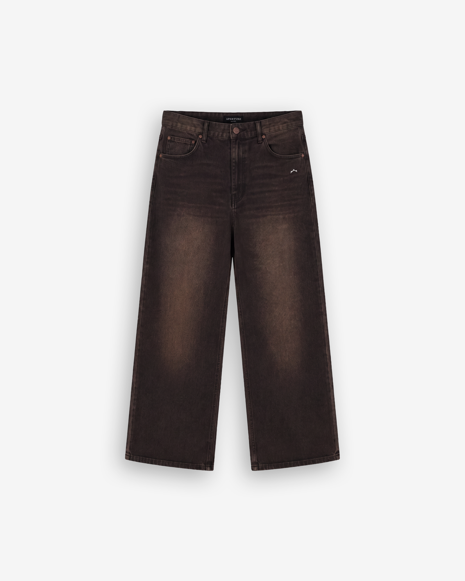 Brown Tint Baggy Denim