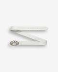 White Leather Belt