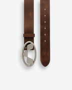 Vintage Brown Leather Belt