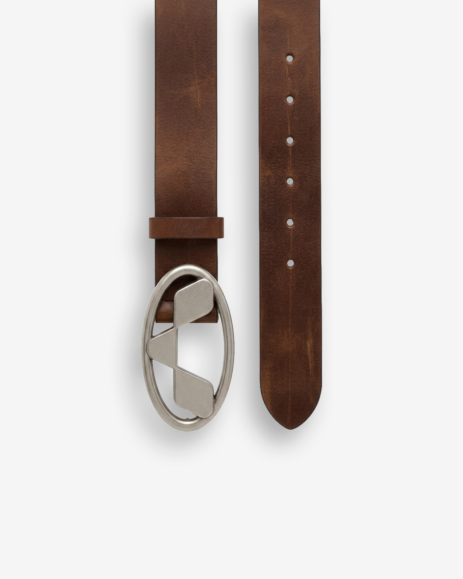 Vintage Brown Leather Belt