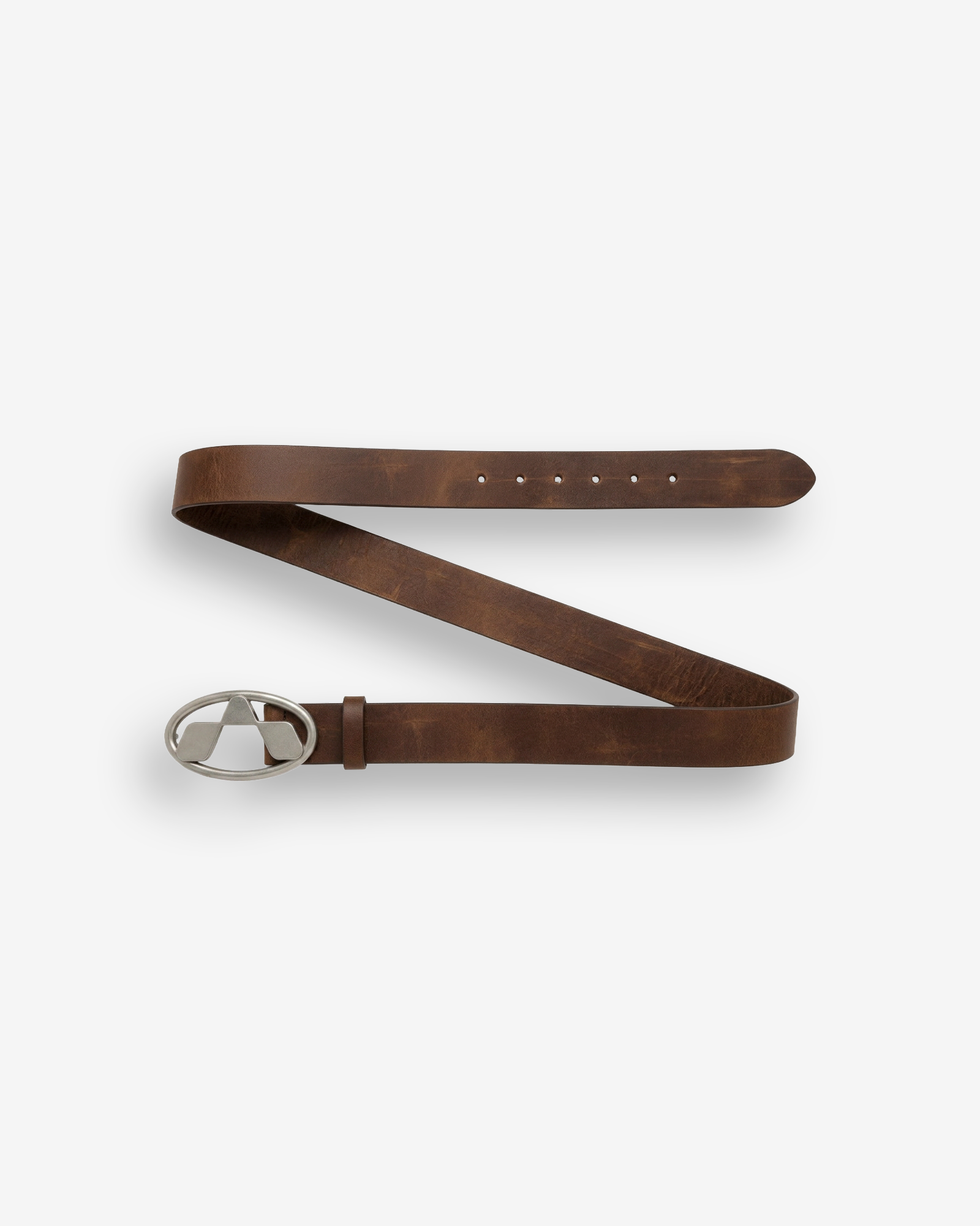 Vintage Brown Leather Belt