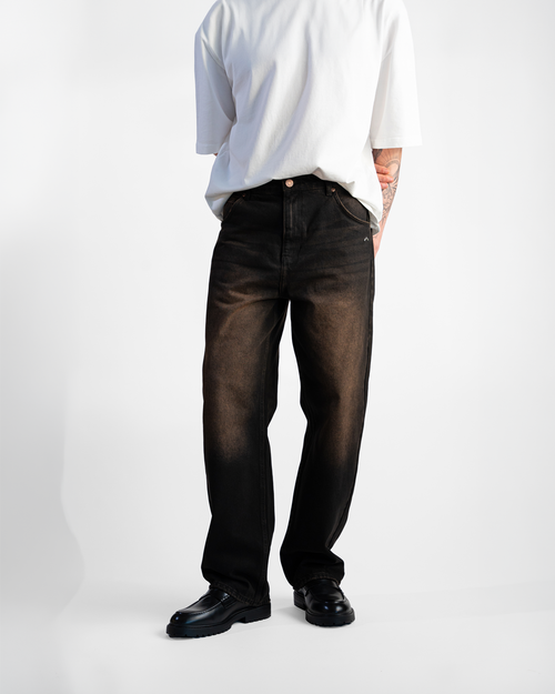 Brown Tint Baggy Denim